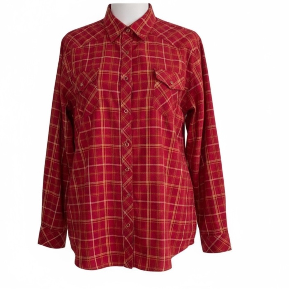 Harry Potter Gryffindor Long sleeve plaid shirt. Size (2X)